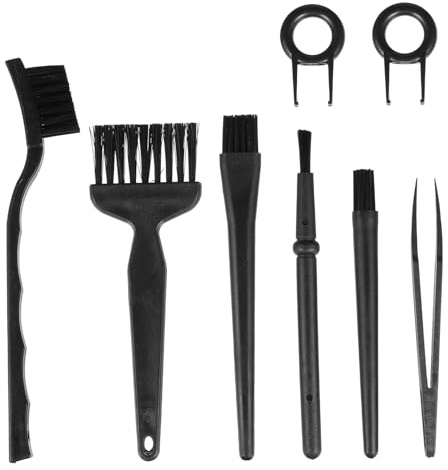 POPETPOP Spazzola Antistatica Kit per Pulizia Tastiera Spazzole di Pulizia per Dettagli del Computer di Manico Portatile per Pulire Fessure Sottili di Display e Apparecchiature