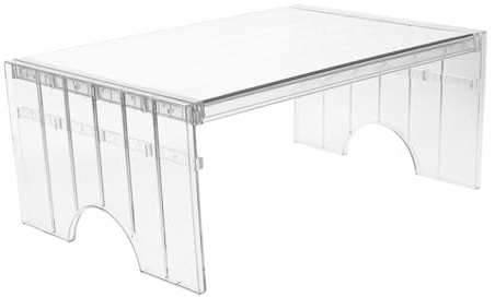 FUNNETOYU Divisorio per Ripiani Espandibile in Pet per Frigorifero Design Multilivello, Resistente e Facile da Pulire, per Organizzare Verdure e Oggetti Pesanti nel Frigorifero
