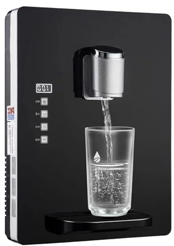 Distributore istantaneo di acqua calda da 2200 W, erogatore di refrigeratore d'acqua alimentato a parete, 30 l/h di acqua calda, touch screen intelligente regolabile con blocco elettronico per bambini