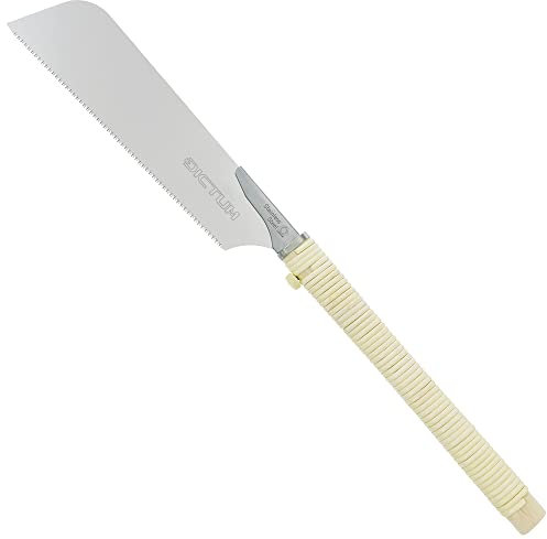 DICTUM® Kataba Japansäge | Japanische Säge mit Traditionellem Holzgriff | 240 mm Klinge aus Legiertem Stahl mit 0,85 mm Zahnung | Präzisions-Zugsäge für Holzbearbeitung und Möbelherstellung