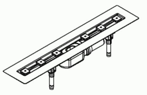 Dallmer Duschrinne CeraLine F 900 mm DN 50 520050