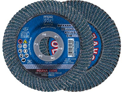 PFERD POLIFAN PFR 115 Z 40 SGP-CURVE L Pack á 10 Stück