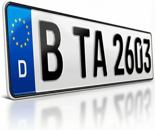 TA TradeArea 1 Kfz Euro-Kennzeichen in der Standard-Größe 520x110 mm