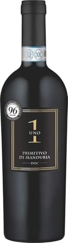 Masseria La Volpe Primitivo Rotwein 2024 – Primitivo di Manduria DOC, 96 Punkte, Trocken, Vollmundig, Apulien, 9 Monate Fassreife, 0,75 l