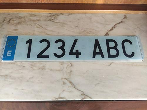 JUEGO 2 MATRÍCULAS NUEVAS ACRÍLICAS 100% HOMOLOGADAS