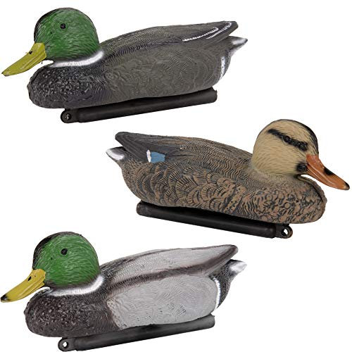 matrasa Schwimmente Stockente Schnatterente schwimmende Ente - 26 cm - 3er Set - Teichdeko