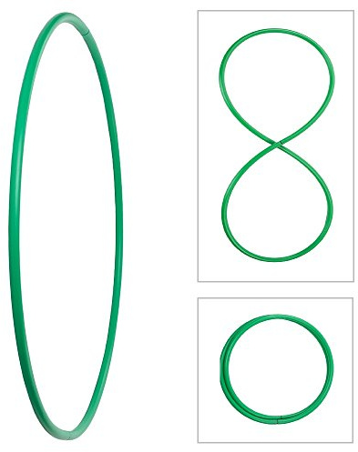 hoopomania Faltbarer Hula Hoop, HDPE-20mm, Grün, Ø100cm