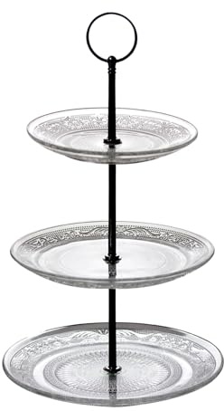 Modena 3 Tier Glass Round Cake Stand