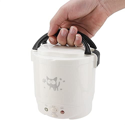 Cuiseur à Riz électrique 12V 100W 1.3 L électrique Portable Multifonctionnel Cuiseur à Riz Cuiseur à Vapeur Cuiseur à Vapeur pour Voiture pour la Cuisson des Ragoûts de Riz de Soupe