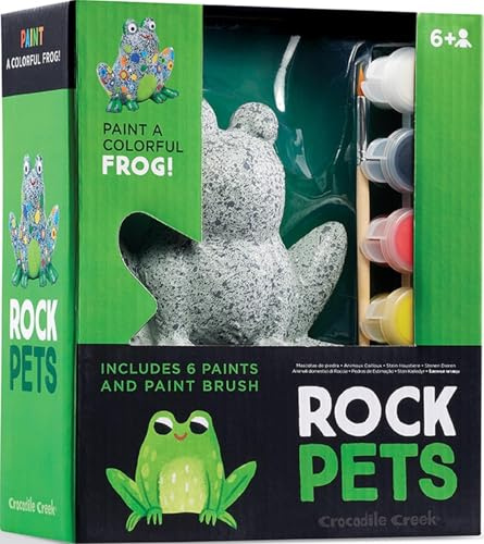 Crocodile Creek Juego de pintura Rock Pets - Rana