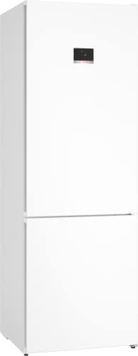 Bosch KGN497WDF Serie 4, Frigorifero combinato da libera installazione, NoFrost, VitaFresh XXL: Spazio extra-large per i tuoi cibi freschi, PerfectFit, Luce LED, Bianco, 203 x 70 cm
