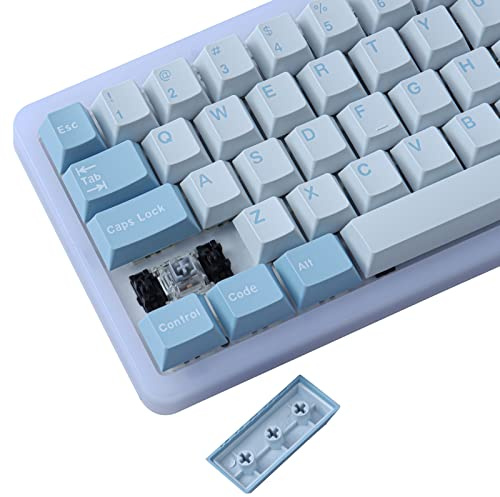 Hyekic PBT Double-shot Cherry Profile Keycap, 173 tasti, keycaps personalizzati per tastiera meccanica da gioco con layout ANSI/ISO