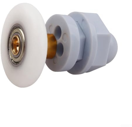HEIBTENY Lot de 4 roulettes de rechange pour cabine de douche, 19-29 mm, pour porte coulissante, accessoires de salle de bain (19 mm)