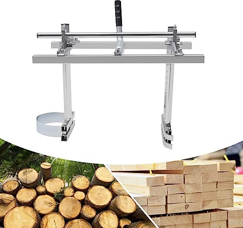 BRRIDE 14'' bis 24'' Kettensäge Mobiles Sägewerk für Kettensäge Tragbare Kettensäge Holz Motorsäge Kettensägenmühle Plankierung Sägemühle Anbausägewerk Chainsaw Mill