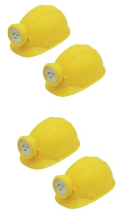ifundom 4 Stück Simulation Bergmannshelm activity für kinder adventsgeschichten kinder Fotografie-Requisiten Helm Spielzeug Spielzeuge Rollenspielhelm Cosplay Spielzeugset bilden vorgeben