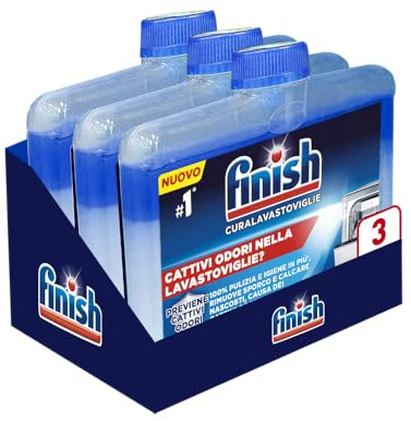 Finish Lave-vaisselle, Additif Lave-vaisselle, 3 produits de 250 ml.