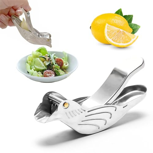 Bird Manuelle Zitronenpresse, Zitronenpresse aus lebensmittelechtem Edelstahl, Fischform-Zitronenpresse, Limetten- und Zitruspresse, manuelle Küchenhelfer for Orange, Zitrone, Limette, Granatapfel /21