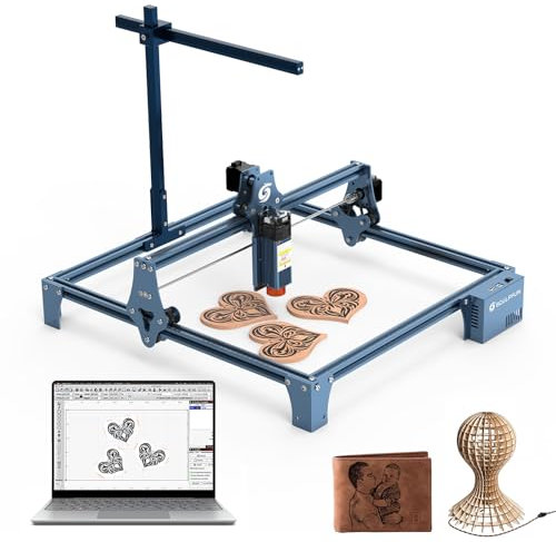 SCULPFUN S9 Laser Graviermaschine mit CAM500 Lightburn Kamera, Präzise Positionierung, 90W Effekt Lasergravierer Laser Cutter, Präziser Fokus Laserschneider für Holz DIY handgefertigt