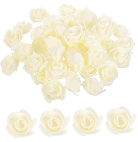 ORFOFE 1tasche Künstliche Rosen Schaumstoff Für -projekte Hochzeits Und Partydekoration Milchweiß Vielseitig Einsetzbar Für Mittelstücke Und