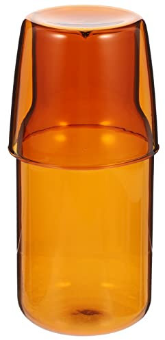 Amosfun Juego de Botellas de Agua de Vidrio Recipiente para Jugo Taza para Cenas