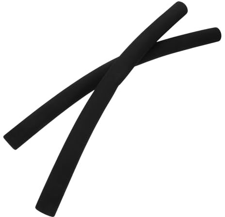 CHILDWEET Kinderwagen Griffabdeckung Babys Schwammgriff Hülle Schwarz 2 Stück Ersatz Griff Kinderwagen Zubehör Handgriff Schutz Für