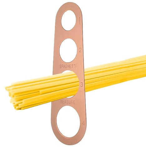 Misuratore per spaghetti in acciaio inox, 4 misure, gadget per il controllo delle porzioni di pasta, strumento per misurare le porzioni degli spaghetti per
