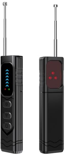 Mokhike Détecteur de Caméra Cachée, Détecteur Anti-Espion, Détecteur de Bugs, GPS D'appareil Caché, Scanner de Signal sans Fil RF, Détecteur de Caméra pour Bureau, Hôtel, Maison, Alarme de Sécurité
