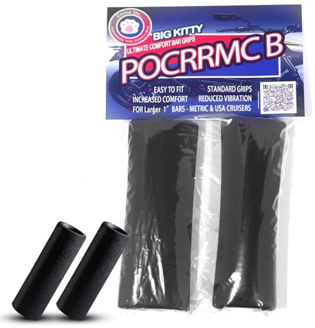 Motorcycle Handlebar Grips Foam Comfort Grips Universal Sponge Covers Anti-Slip Handlebar Grip (1.06 inch)
