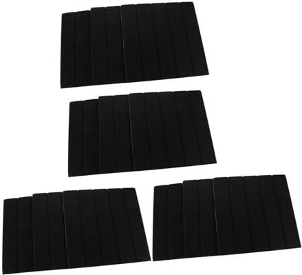 jojofuny 12pcs Self Adhesive Acoustic Sound Absorbing Wall Panels Polyethylene Soundproofing Tiles for Ceilings Doors Home Offices Noise Dampening