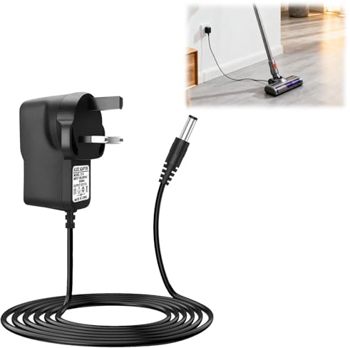 26V Vacuum Charger for Hoover H-Free 100 Power Supply Adapter for 48023954 for Freedom Cordless Vacuum Cleaner H-Free 100 200 300 500 700 800 HF122GH HF222MPT HF522UPT HF522BH Power Cord UK Plug