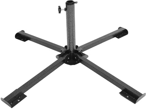 CLISPEED Supporto Ombrellone da Spiaggia in Base Parasole Pieghevole Piedi Stabile e Portatile per Spiaggia e Campeggio