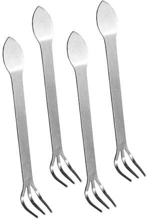 Gatuida Set 4 Mini Rastrelli da Giardinaggio in Acciaio Inox, Strumenti Manuali per Bonsai e Piccoli Spazi, Rastrelli a Mano per Allentare e Pressare Terreno, Utensili Leggeri per Diserbo