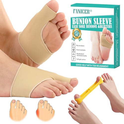 3 Stück Hallux Valgus Socken, Wiederverwendbare Hallux Valgus Korrektor Trainingsband, Zehenspreizer HalluxValgus, Schiene Zehenkorrektor Für Frauen Und Männer, Universelle Größe(Hautfarben)