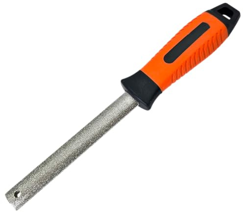 HERO PROFI Diamantfeile 240 mm | grobe Körnung 60 | Diamantbeschichtete Flachfeile Feile zum Schärfen & Schleifen von Messern, Scheren & Werkzeugen | Messerschärfer, Abziehstein, Schärfestein