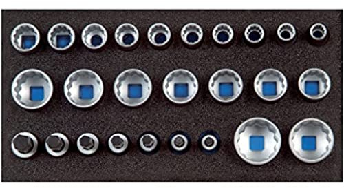 GEDORE 1500 CT1-D 19 Satz Steckschlüsseleinsätze 1/2', UD-Profil, in Check-Tool-Modul, 1 Stück