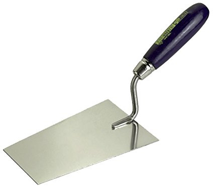 Connex COX781017 Maurerkelle, eckige Form, mit geradem Hals, rostfrei, 160 mm