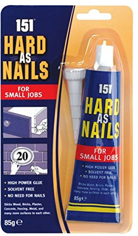 Hards AS Nails Super Adhesive Adhesive 85g - Bonds Wood, Plastic, Brick, Glass, Metal, Ceramics
