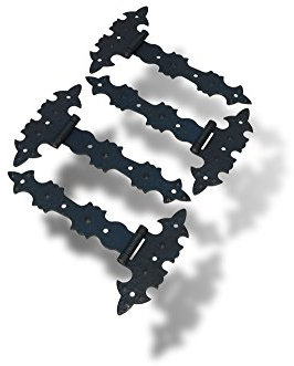 10x Scharniere Antik Optik Vintage Bänder im restaurierungsshop Möbelbänder