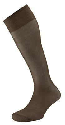 EJECUTIVO - Calcetines vestir extra largos y antipresión, 98% poliamida, 2% elastano, sin costuras, transpirables. Color negro loden, talla única, pack de 6 pares.