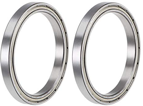 sourcing map 2 Stücke Doppelt Geschirmt Kugellager 30mm x 37mm x 4 mm | Kugellager Set Rillenkugellager 6706ZZ Z2, Skateboard Bearings Skateboard Kugellager, Chromstahl, Kugellager groß