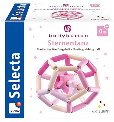Selecta 64021, Sternentanz rosa, bellybutton, Greiflingsball, 11,5 cm, 1 Stück