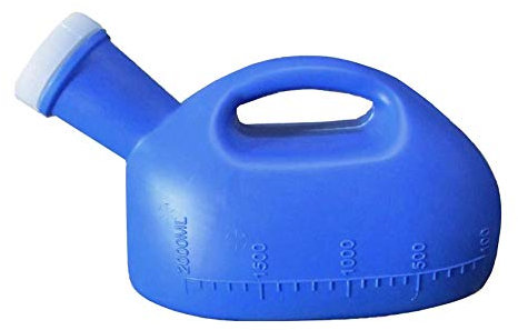 YNGJUENCP 2000ML Männliches Urinal Tragbare Herren Töpfchen Pee Flaschensammler Reisetoilette (blau)
