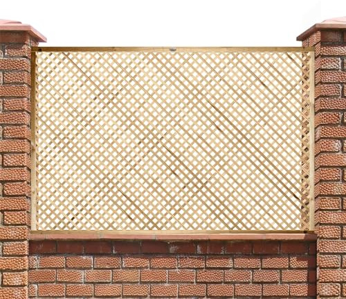 Elite Diamond Trellis in 2 Sizes & 2 Styles Garden Lattice Urban Trellis Contemporary Garden Fence (183cm Wide x 120cm Tall, 20mm Privacy Hole Size)