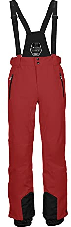 Killtec Mens Pantalón Funcional con Correas extraíbles, protección de Bordes y Protector de Nieve. - Enosh, Naranja, M, 30920-000