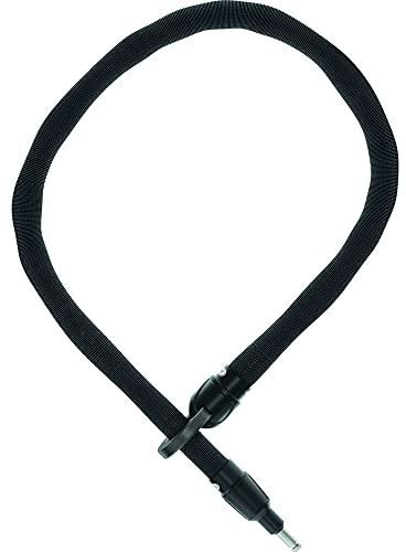 ABUS Rahmenschloss-Einsteckkette IvyTex Adaptor Chain 6KS + Schlosstasche ST5950 - Fahrradschloss mit schmutz- und feuchtigkeitsabweisender Hülle - 6 mm starke Kette - Schwarz
