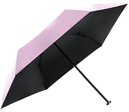 Knirps Taschenschirm US.050 Ultra Light Slim Manual mit UV- und Hitzeschutz Rosa-Schwarz