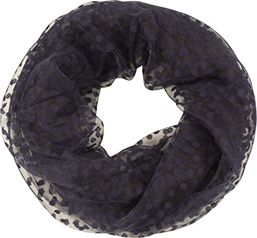 fashionchimp Loop Sommer-Schlauchschal für Damen mit Ausbrenn-Muster, Baumwolle und Polyester, leichter XXL Schal