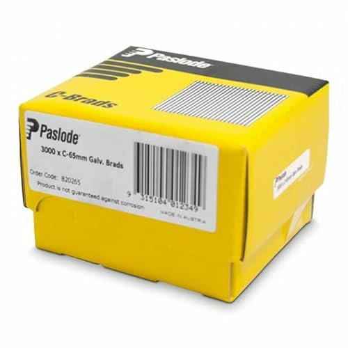 Paslode Verzinkte Meißel-Nägel, 16 Gauge, C-Serie, 3000 Stück, 65 mm Länge