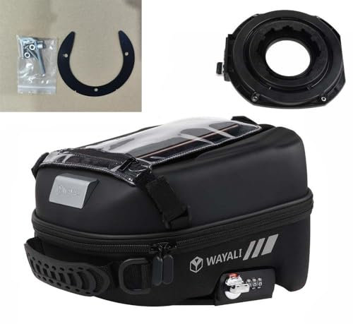 MOQIAOSEIKO Passwort Kraftstoff Tankrucksäcke mit Tankadapterring Navigationspaket Aufbewahrungstasche Kompatibel mit KTM390 RC390 KTM 125 200 250 390 Duke RC 390 250 200 125