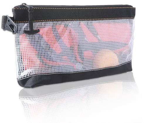 oruola 29.5 ×18.5 × 5.7cm Small Tool Zipper Pouch, Werkzeugbeutel Transparent, PVC wasserdichte Werkzeugtasche für Herren, Kleine Elektriker Werkzeugtasche mit Reißverschluss für Männer
